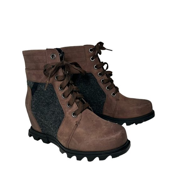 Sorel Women's Joan of Arctic Wedge III Lexie Boots Tobacco size 9.5 NEW - Picture 4 of 9